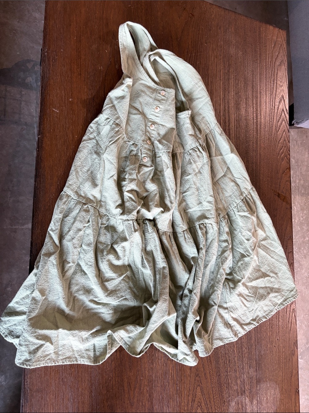 SHEIN Light Mint Tiered Button-Front Jacket